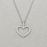 MIRA DIAMOND HEART PENDANT