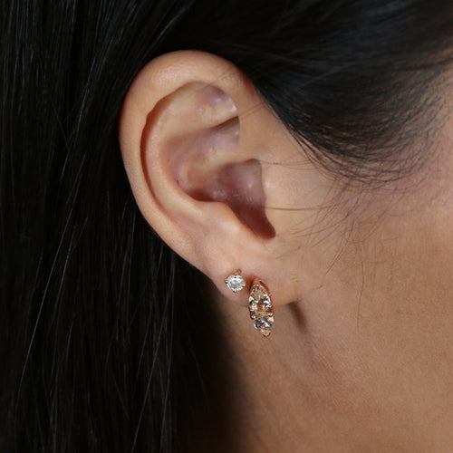 CELESTE DUET MORGANITE STUDS