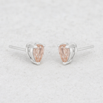 CELESTE SOLO MORGANITE STUDS