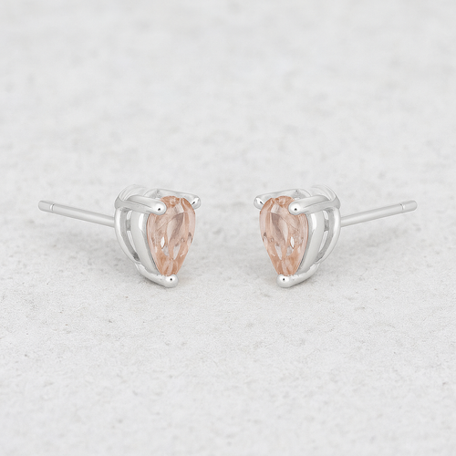 CELESTE SOLO MORGANITE STUDS