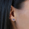 CELESTE SOLO TANZANITE STUDS