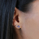 CELESTE SOLO TANZANITE STUDS