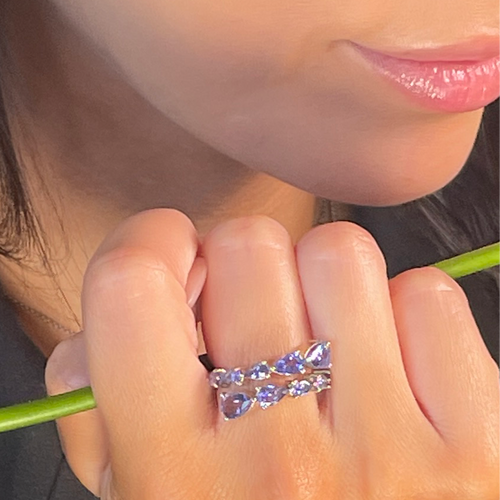 CELESTE TANZANITE WRAP RING