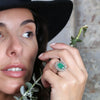 ROSALIE EMERALD & DIAMOND RING