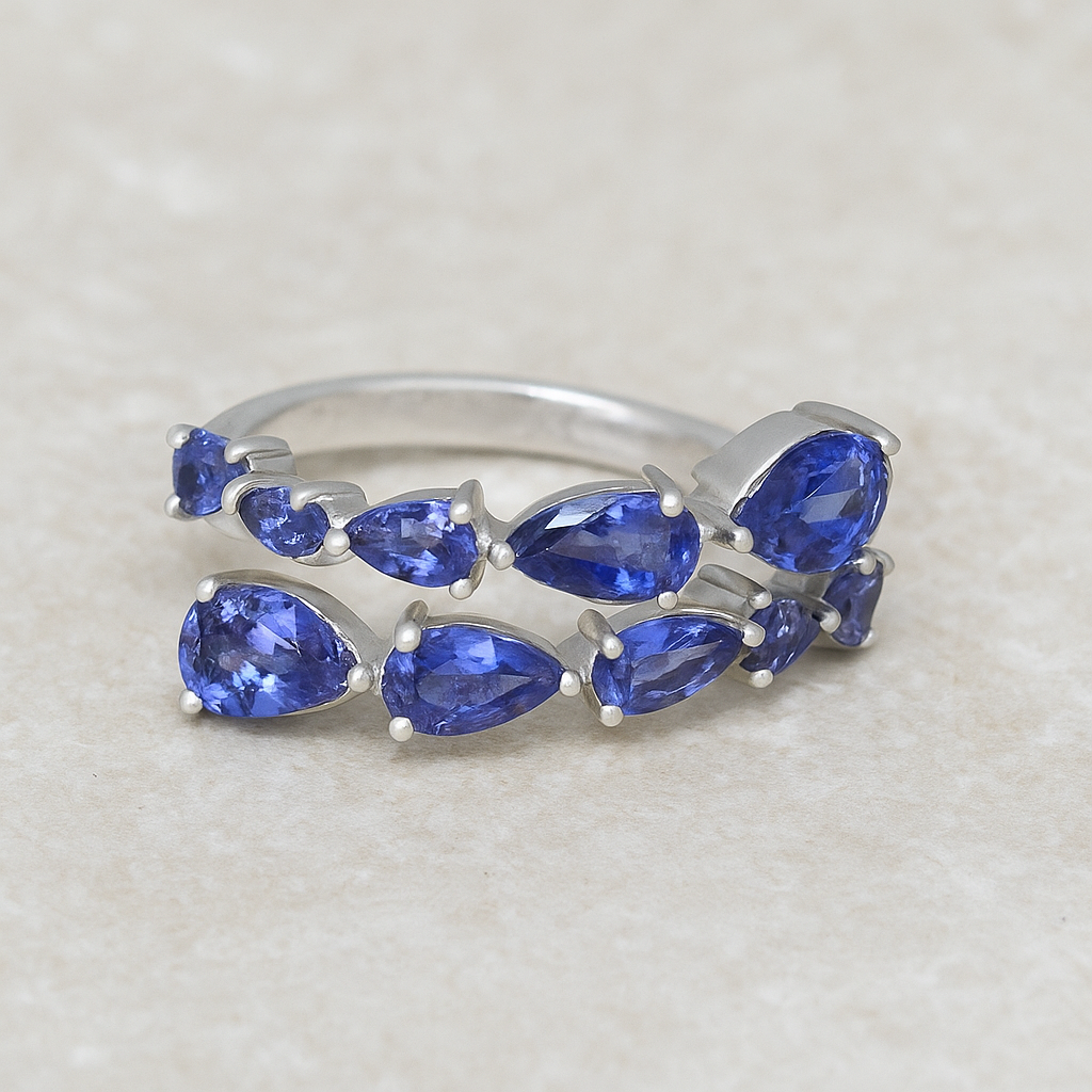 CELESTE TANZANITE WRAP RING