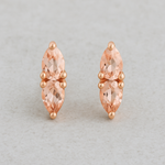 CELESTE DUET MORGANITE STUDS