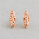 CELESTE DUET MORGANITE STUDS