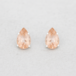 CELESTE SOLO MORGANITE STUDS