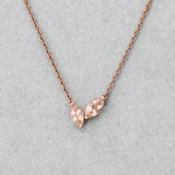 CELESTE DUET MORGANITE NECKLACE