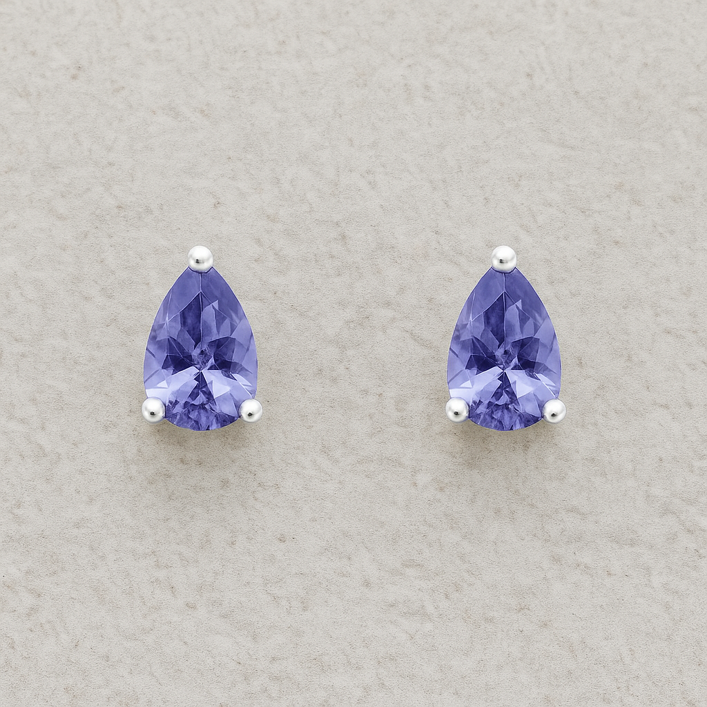 CELESTE SOLO TANZANITE STUDS