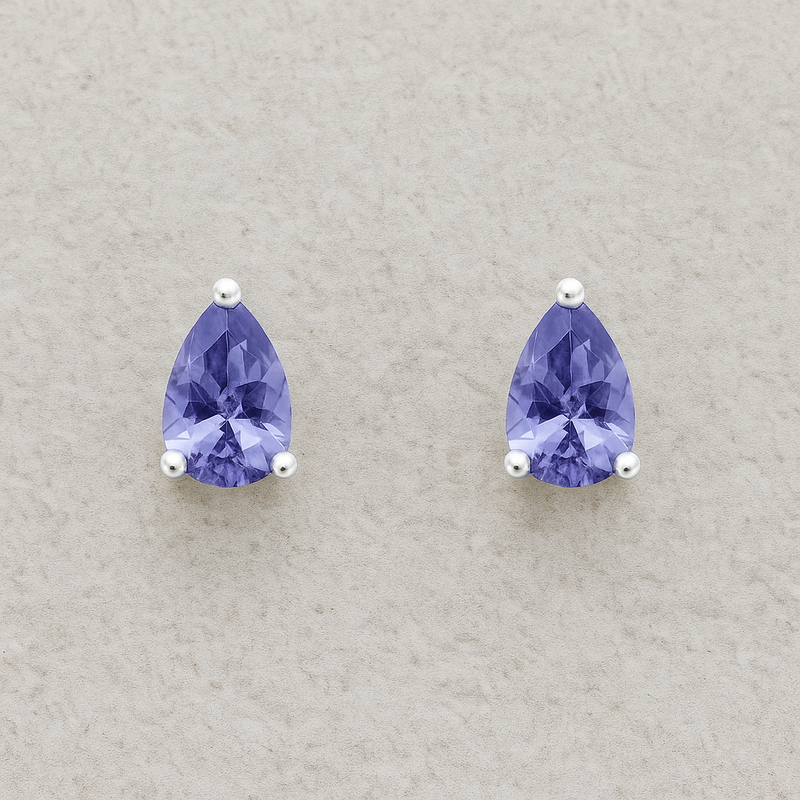 CELESTE SOLO TANZANITE STUDS