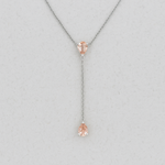 CELESTE CASCADE MORGANITE NECKLACE