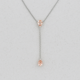 CELESTE CASCADE MORGANITE NECKLACE