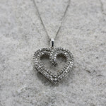 TINA DIAMOND HEART PENDANT