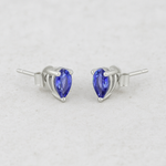 CELESTE SOLO TANZANITE STUDS