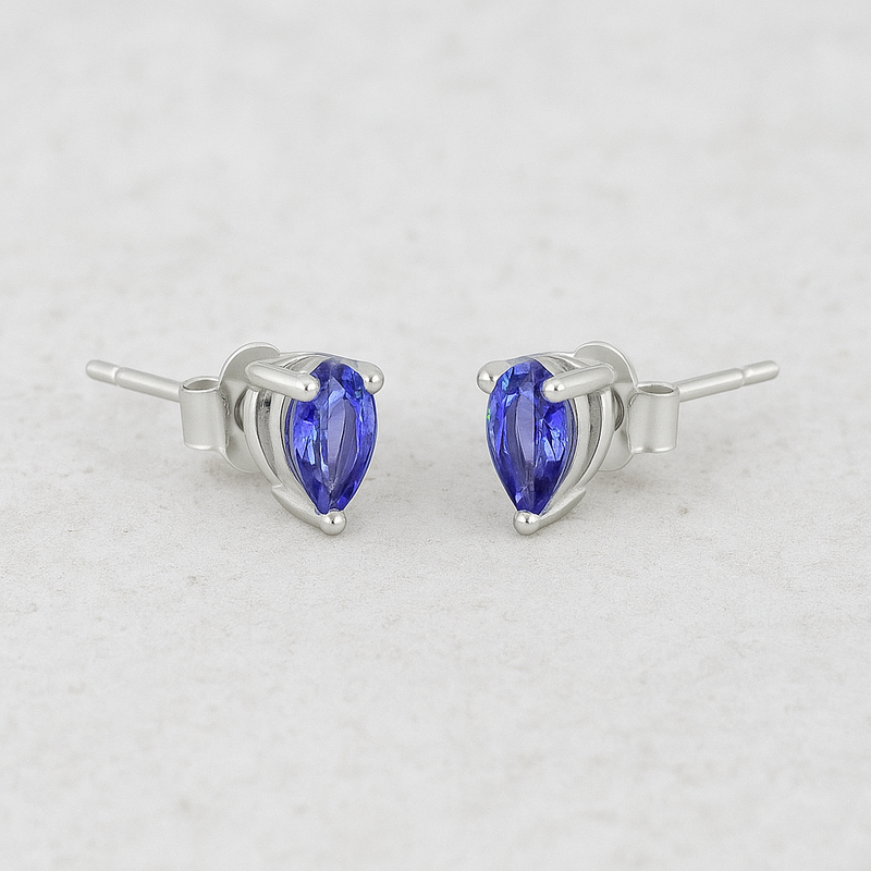 CELESTE SOLO TANZANITE STUDS