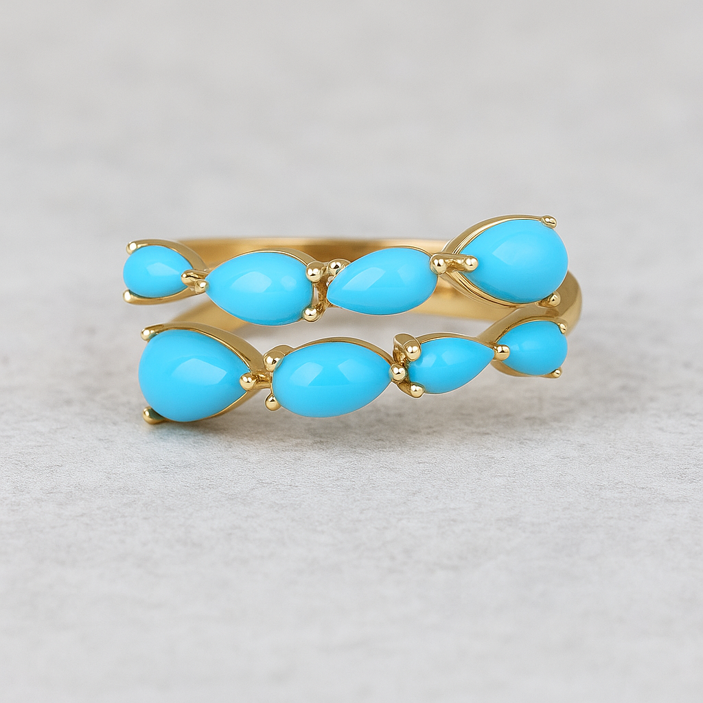 CELESTE TURQUOISE WRAP RING
