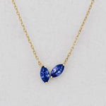 CELESTE DUET TANZANITE NECKLACE