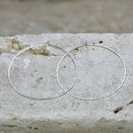 Hamilton Hoops 14k Gold Filled • Earrings • Hammered Silver Hoops • Hoop • Large