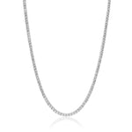 11.00ct Diamond Tennis Necklace 18k White Gold • Bridal • Diamond