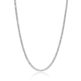 11.00ct Diamond Tennis Necklace 18k White Gold • Bridal • Diamond