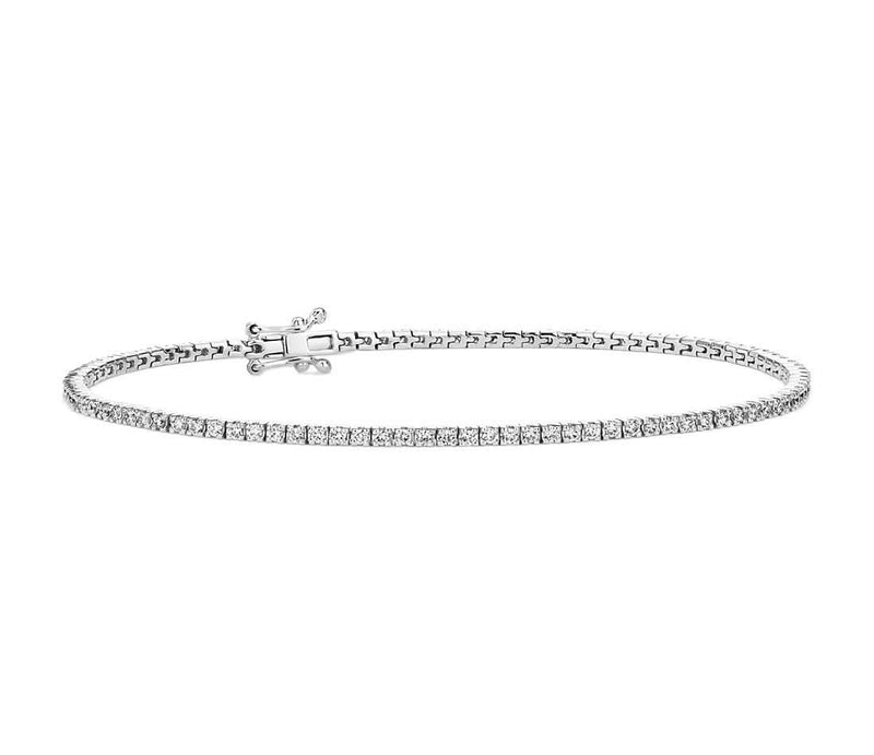 Classic Diamond Tennis Bracelet 1.20ct to 3.20ct 18k White Gold • Bracelets • Bridal • Bridal Bracelet • Classic Diamond Tennis