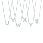 Diamond Initial Necklace 18k Gold • White • Custom Necklace • Diamond • Diamond Initial