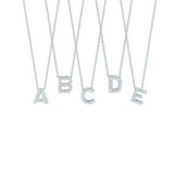 Diamond Initial Necklace 18k Gold • White • Custom Necklace • Diamond • Diamond Initial