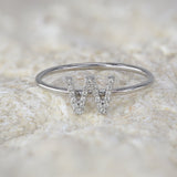 Diamond Initial Rings 18k Gold • Custom Ring • Diamond • Diamond Initial • Letter
