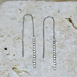 Marisha Thread Earrings Chain Earrings • Drop • Silver • Sterling Silver