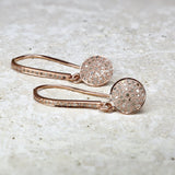 Rocca Rose Gold Diamond Earrings Bridal • Bridal Earrings • Diamond • Diamond • Hook