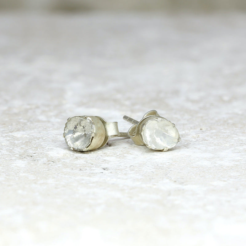 Tia Silver Diamond Studs Bridal • Diamond • Diamond Earrings • Studs • Earrings